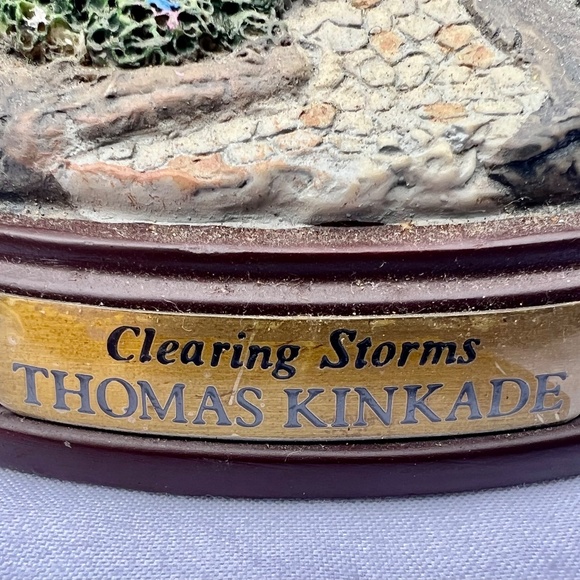Thomas Kinkade "Clearing Storms" table top sculptures - Picture 4 of 8